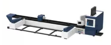 二重空気のチャック6500mm CNCレーザーの管の打抜き機